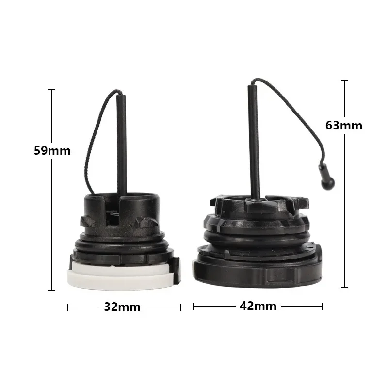 Two Piece Set of Fuel and Gasoline Caps, Suitable for Gasoline Chain Saw and Chain Saw Accessories