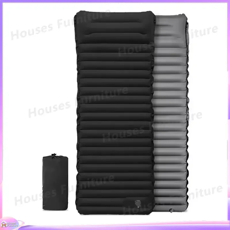 Ultralight Compact Camping Mat with Built-in Pillow Waterproof TPU Sleeping Pad for Hiking Backpacking Outdoor Travel Gear