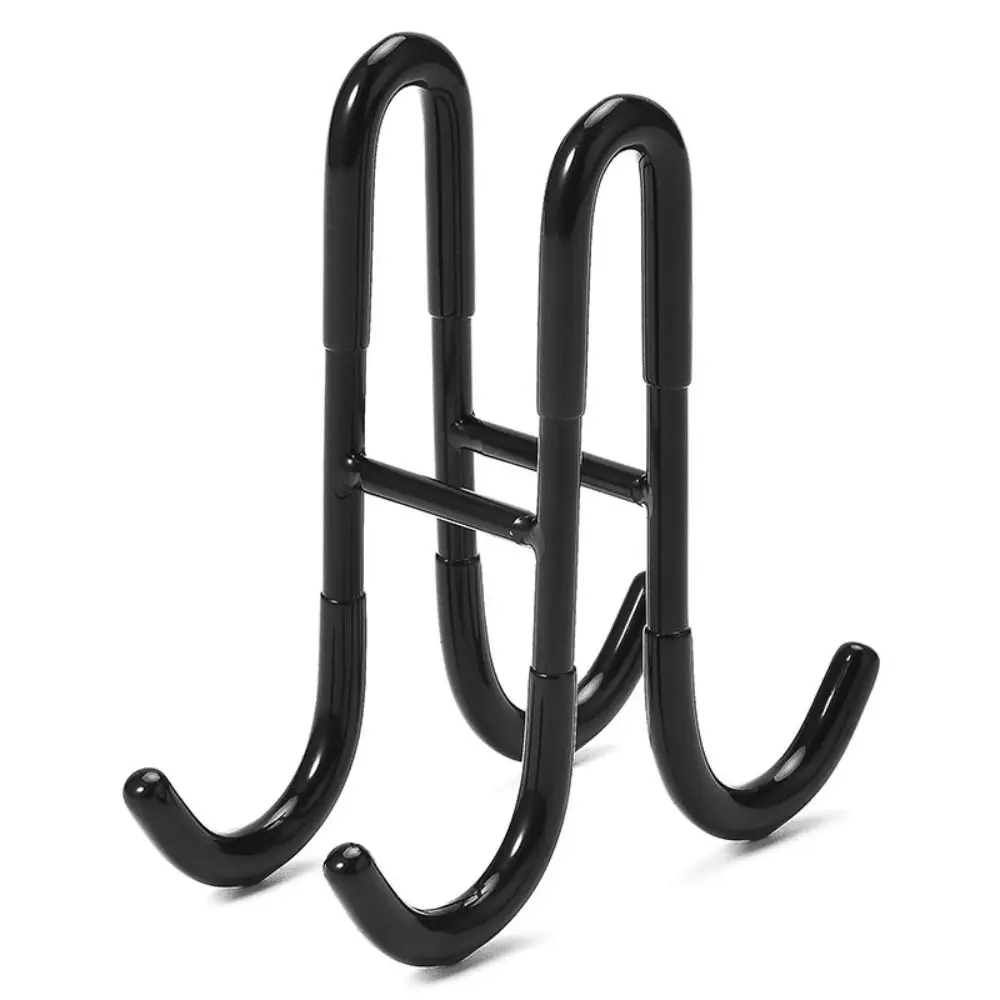 

Double S-Shape Shower Door Hooks Stainless Steel Multifunctional Bathroom Hooks Bathrobe Storage Bath Ball Holder