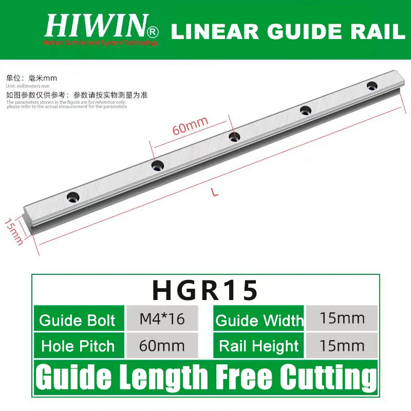 HIWIN Original Linear Rails HGH15CA HGH20CA HGW15CC HGW15CA HGW20CC HGW20CA HGL15CA EGH15CA EGH20CA EGH15SA EGH20SA EGW15CA SA