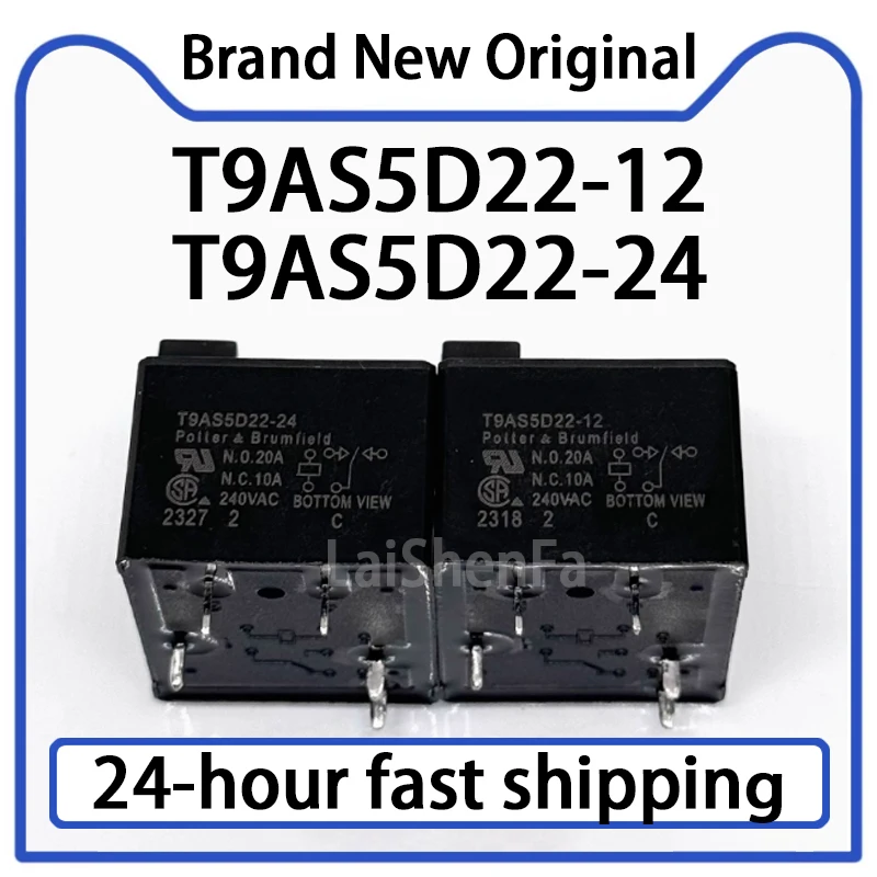 1PCS T9AS5D22-12 T9AS5D22-24 5-pin 3-pin 20A Relay Stock