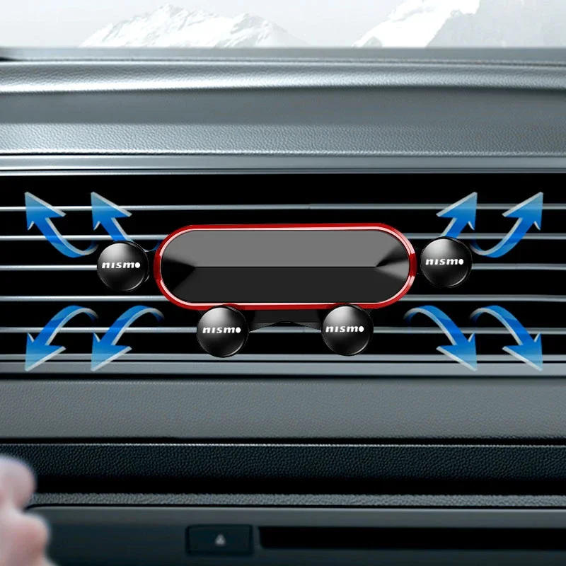 Para nismo nissan qashqai juke x-trail tiida teana suporte do telefone de ventilação de ar do carro braçadeira automática suporte suporte de telefone de ventilação de ar do carro
