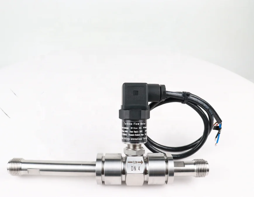 small size threaded turbine sensor with 4-20mA output Alcohol Methanol Turbine flowmeter