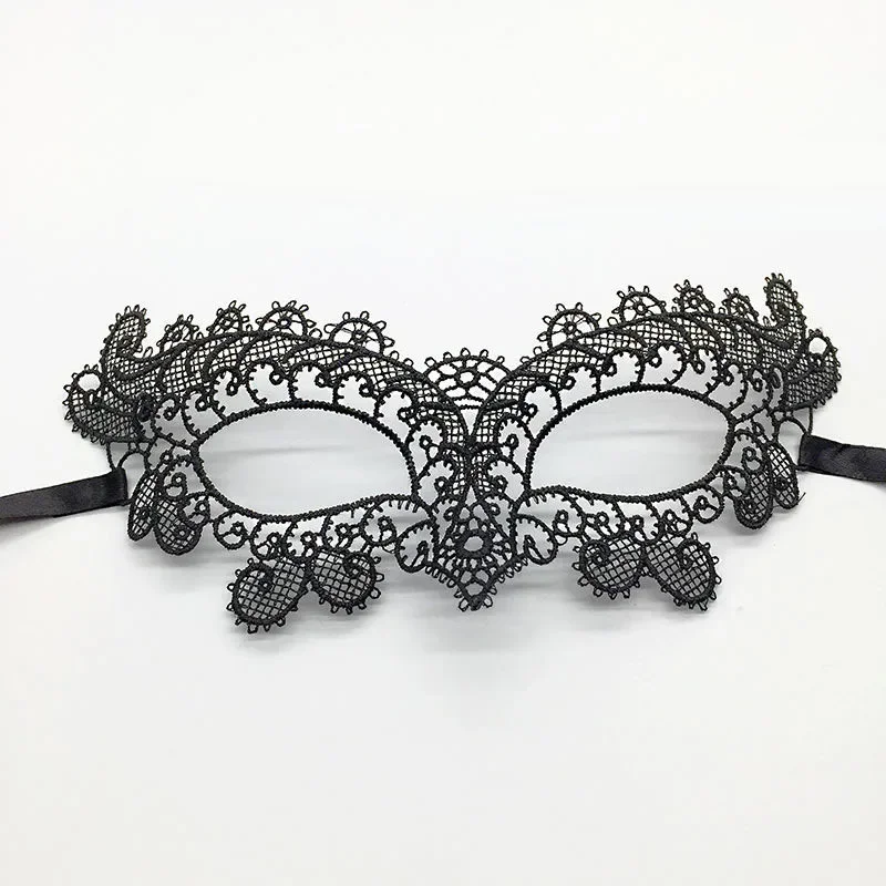 Shaped Black Sexy Lace Mask for Carnival Halloween Masquerade Half Face Ball Party Mask Festive Party Supplies #30