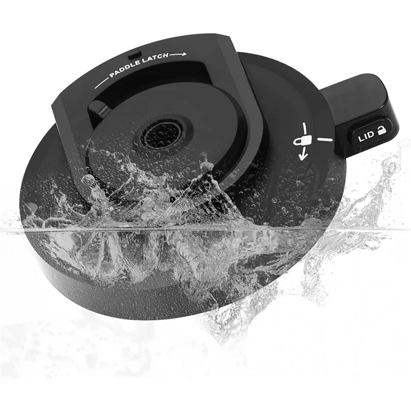 حلقة الختم متضمنة غطاء وعاء خارجي بديل لسلسلة Ninja NC299AMZ/NC300 NC301/CN305A صانع الآيس كريم غطاء وعاء كريم-A77