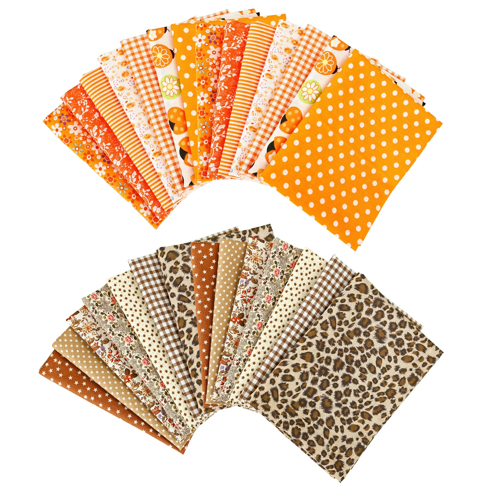 

14Pcs Quilting Cotton Fabric Squares Sheets Pre-Cut Mixcolor Design Printed Floral Craft Fabric for DIY Sewing Craft Patchwork