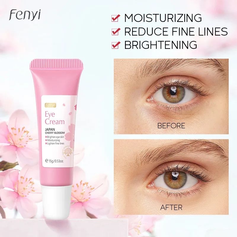 

15ML Anti Dark Circles Remove Eye Bags Smooting Brightening Moisturizing Eye Creams Eyes Skin Care Products Sakura Eye Cream