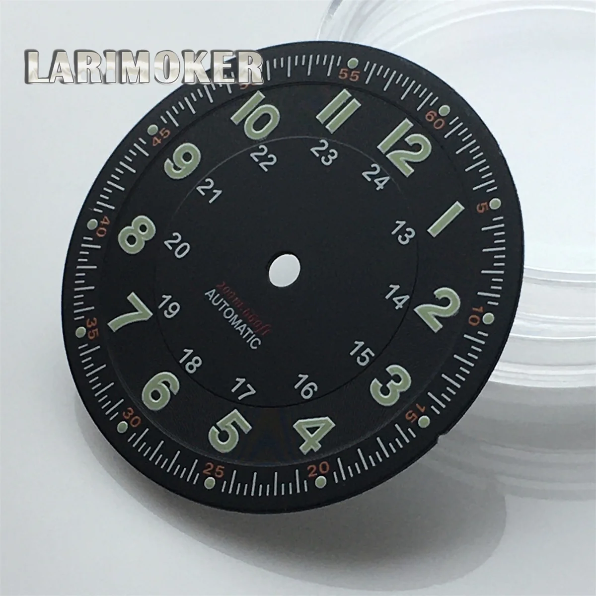 الكلاسيكية 29 مللي متر الطيار نمط ساعة الطلب الوجه + الأيدي مجموعة الأرقام العربية صالح للحركة التلقائية NH35 NH36