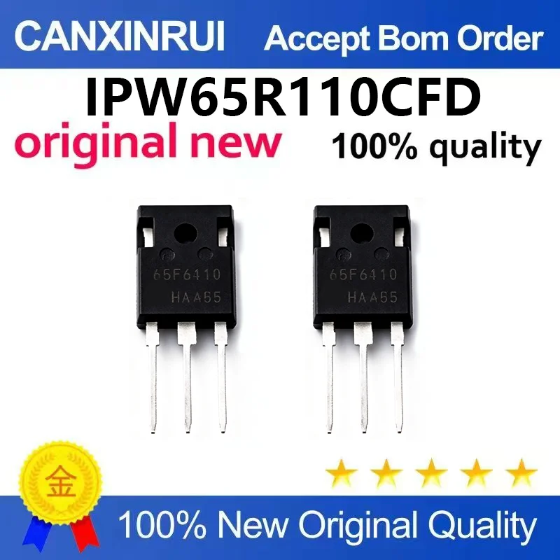 （5pcs-100pcs)Brand new original IPW65R110CFD TO247-3 N-channel 650V/31.2A direct insertion MOS field-effect transistor