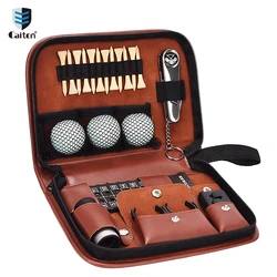 Caiton Golf Accessories Set with Hi-End Case, Golf Balls, Rangefinder, Golf Tees, Brush, Scorer,Golf Gifts for Men and Women