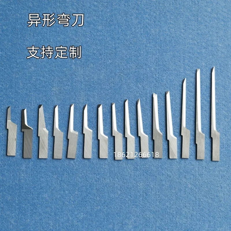 

Tungsten steel vibrating knife special-shaped elbow knife pneumatic blade carbon fiber cloth leather foam cutting blade