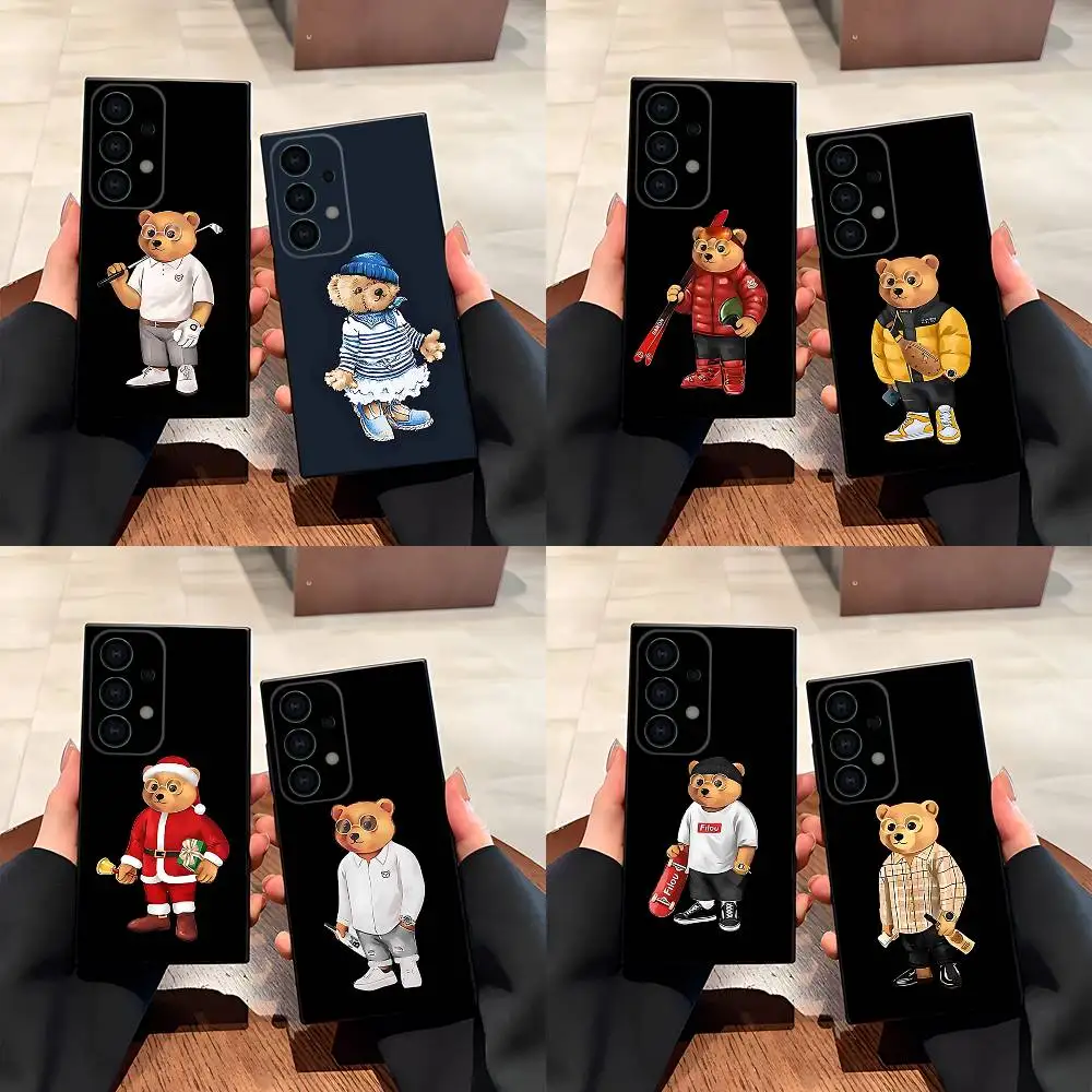 

Fashion Baron F-Filou B-Bear Phone Case For Samsung S25,S24,S21,S22,S23,S30,Ultra,S20,Plus,Fe,Lite,5G Black Cover