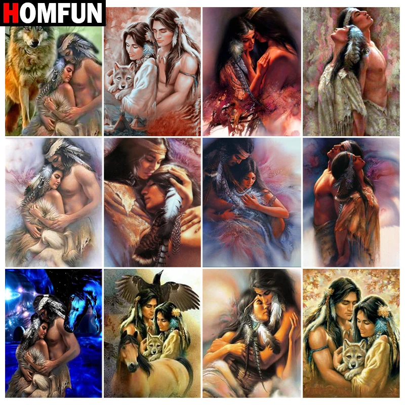 HOMFUN pittura diamante \