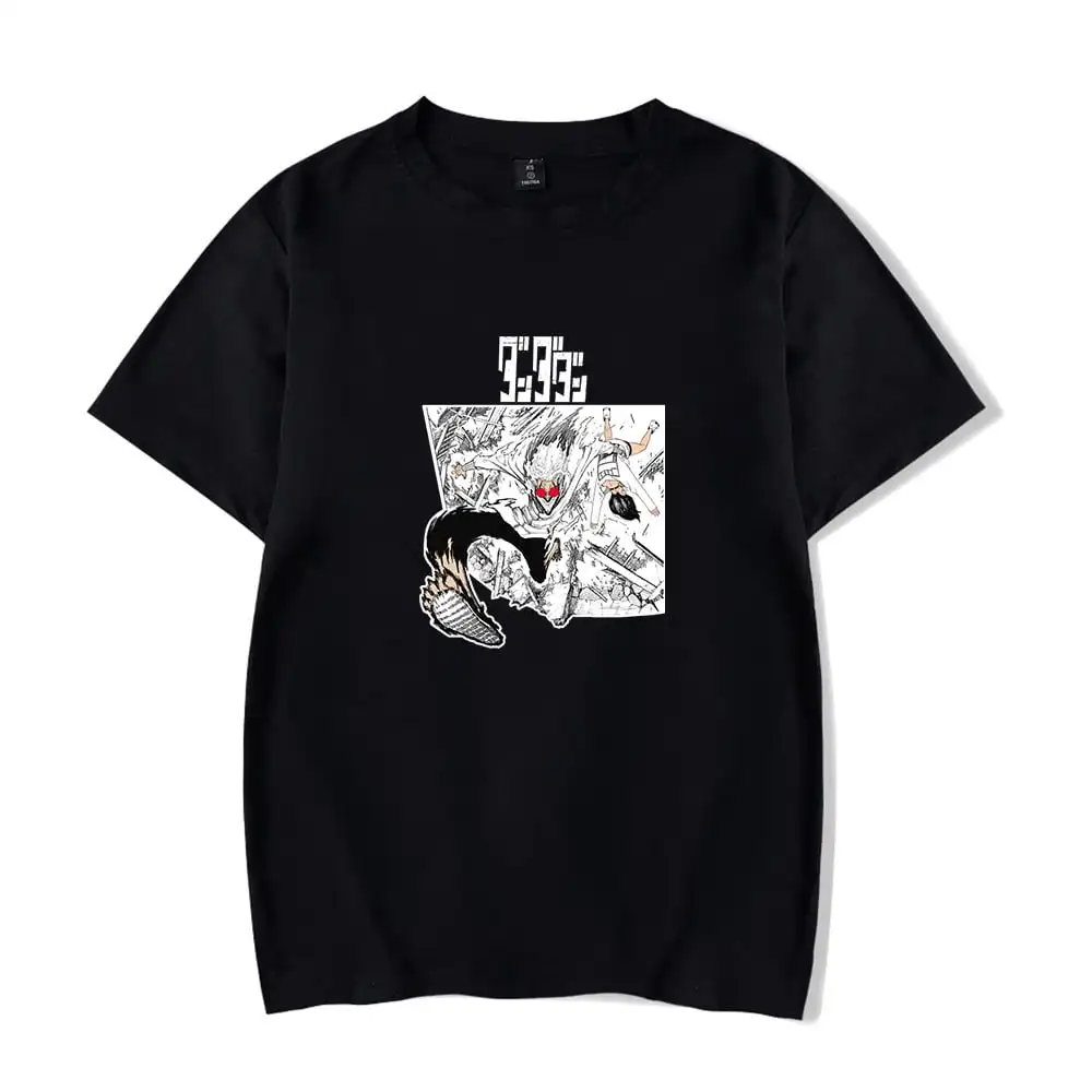 

Dandadan Merch Anime 100% Cotton Short Sleeve T-shirt Unisex Fashion Comfortable Breathable Crew Neck Top for Women Men