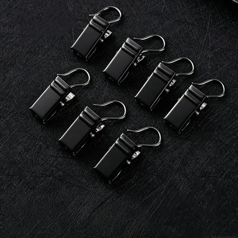 74 pcs Open-End Curtain Clips for Living Room Curtains, Rust Resistant Metal, Easy Slide On Rod, Multipurpose