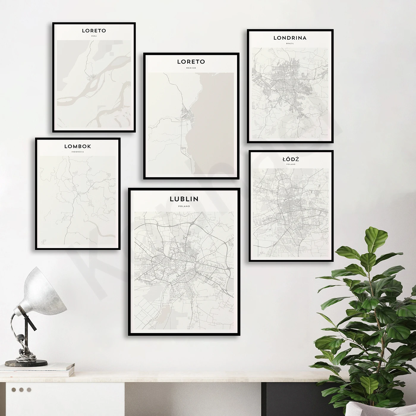 

Lübeck Ludwigshafen Lublin Loreto Loreto Lord Howe Londrina Lombok Rhodes Ljubljana Gran Canaria. Cities Travel Map Poster