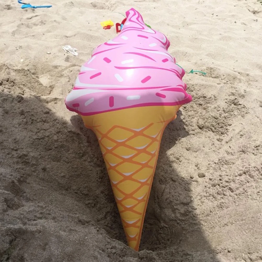 

Inflatable Ice Cream Cones Pink Large 92Cm Birthday Pool Beach Party Favors Summer Fun Swimming Pool Props Swimming Toys