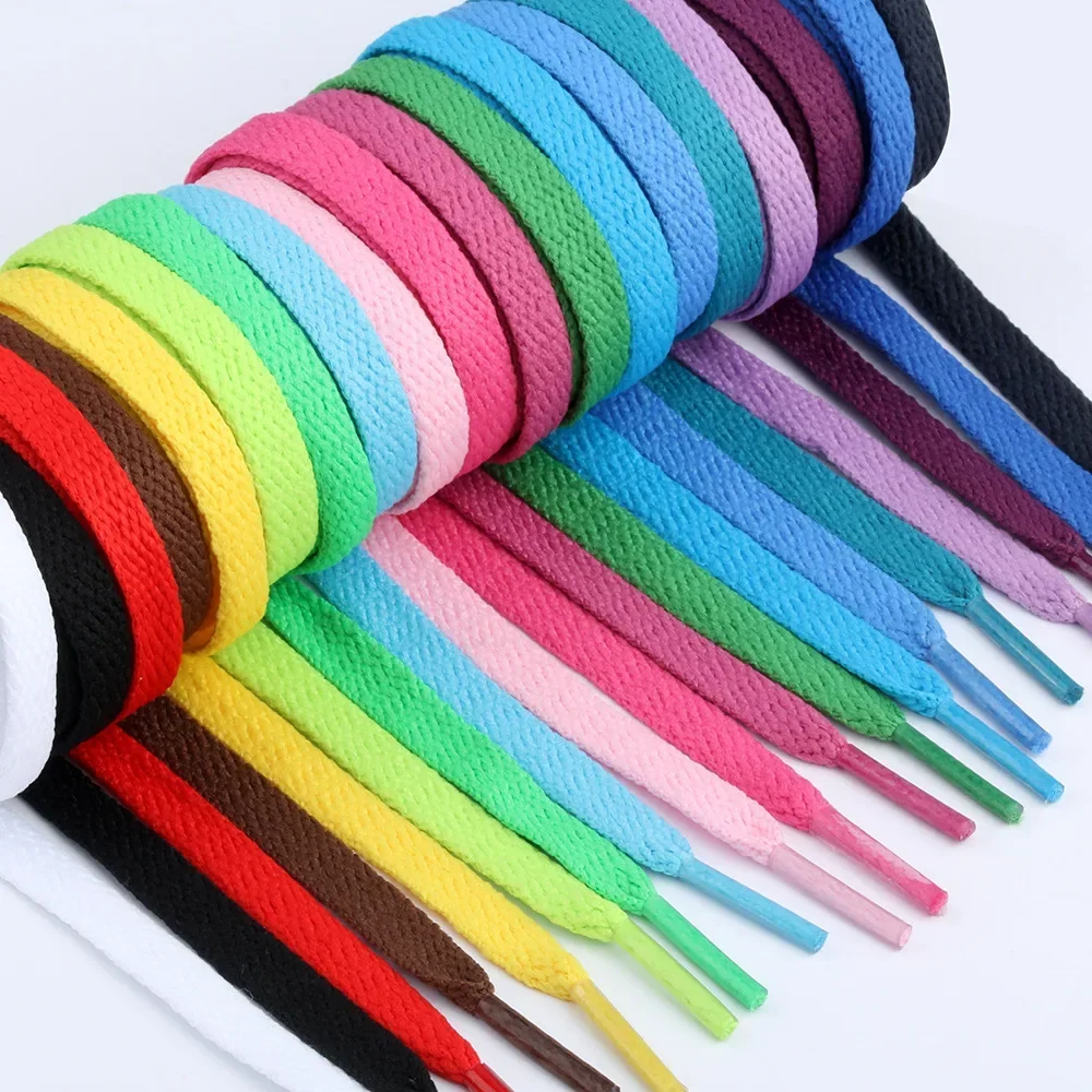 

New Flat Cotton Shoelaces For Sneakers Shoelace High-top Canvas Casual Shoe Laces No Elasticity Classic Shoestrings Men Women