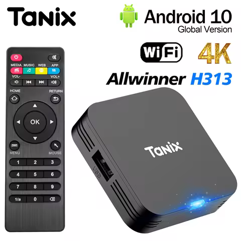 Supper Mini TANIX TX1 Smart TV BOX Android10.0 Allwinner H313 2GB 16GB 1GB 8GB 2.4G Wifi 4K HD Media Player Set Top Box