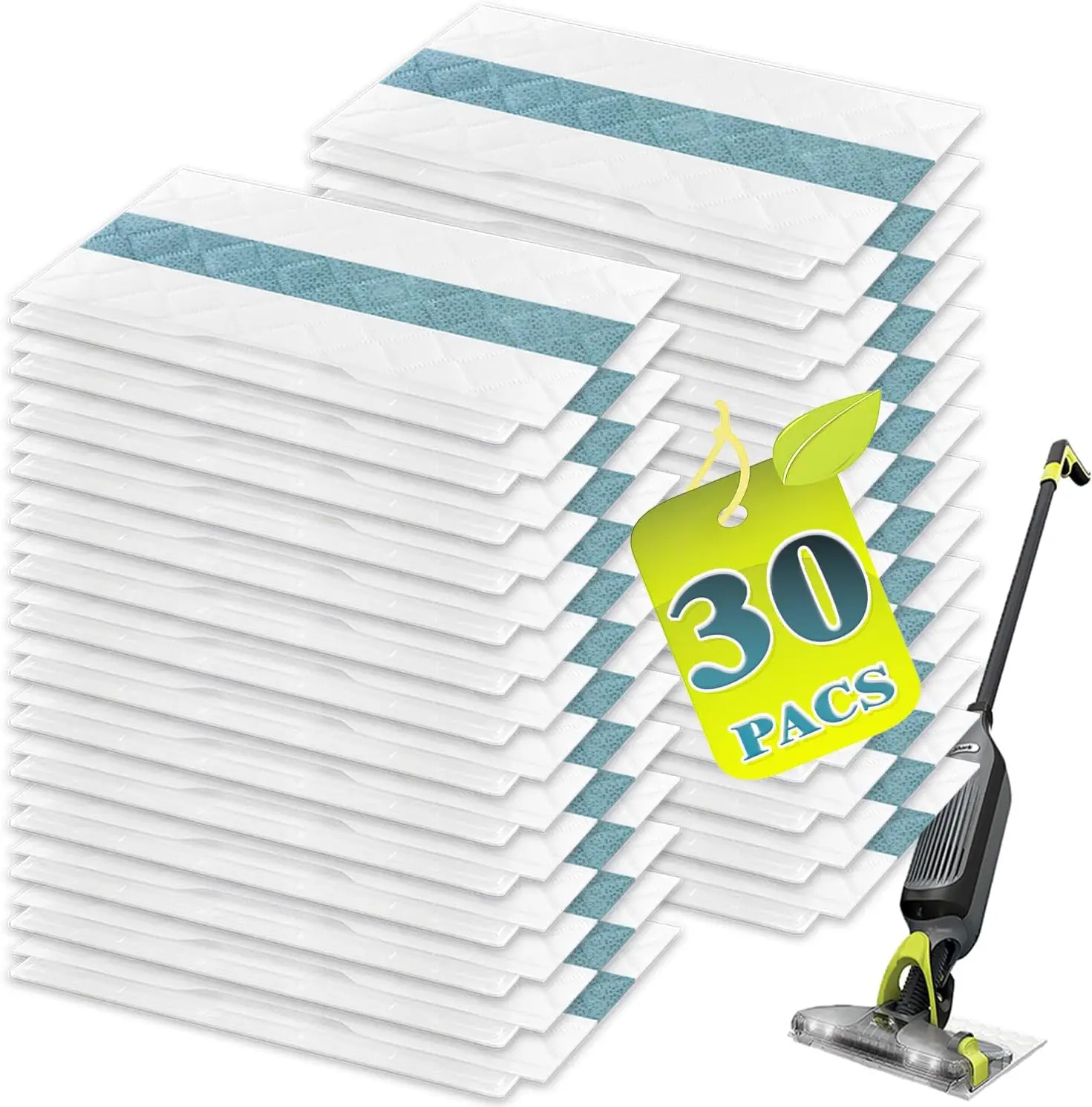 

Сменные насадки для твердых полов, совместимые с моделями Shark VACMOP Pro, для герметичных полов (30 шт.)