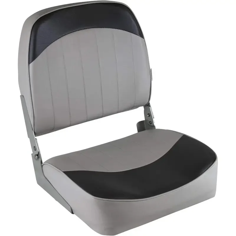 Auto Accessories 8WD734PLS-664 Low Back  Marine Boat Seat Grey Charcoal Fishing Vessel Seat