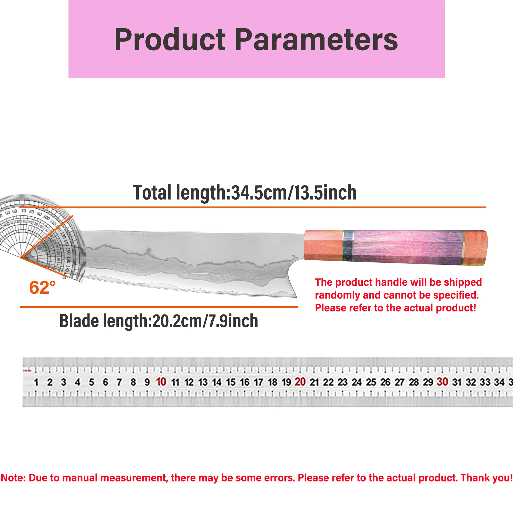 Household 67-Layers Damascus Steel Kiritsuke Knife Chef Knife Kitchen Knife Slicing Meat Vegetable Fruit Knife Kitchen Tools
