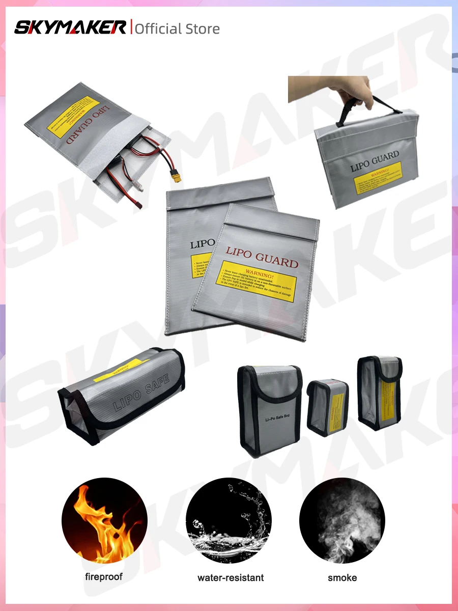 LiPo-Akku-Sicherheitstasche, feuerfest, wasserdicht, hochwertig, RC Safe Guard Charge Sack für Lipo-Akku, Racing, Drohne, RC-Modellteile