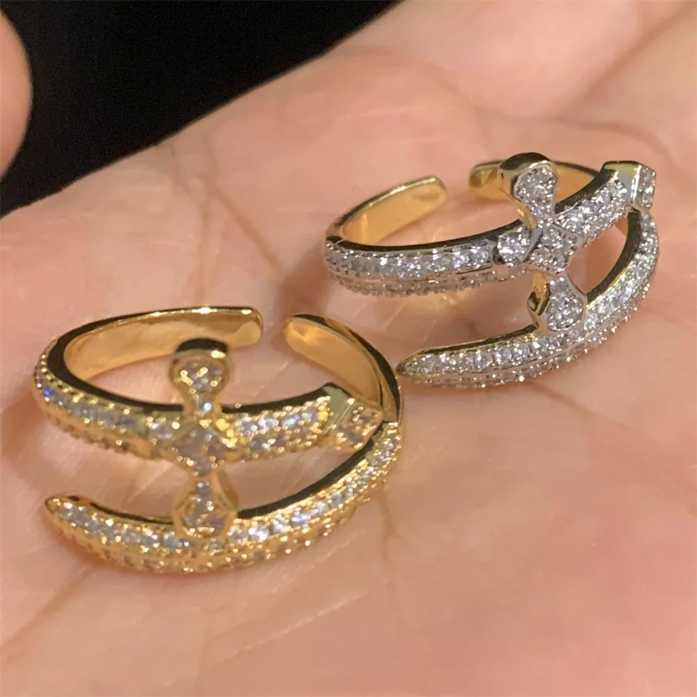 جديد وصول الزركون مطعمة سيف العدالة النحاس الدائري العصرية تنوعا الرجال المجوهرات