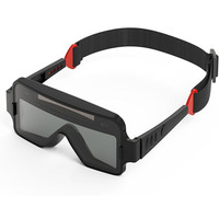 True Color Solar Powered Auto Darkening Welding Goggles, 2 Sensors Welder Glasses for TIG MIG MMA Plasma