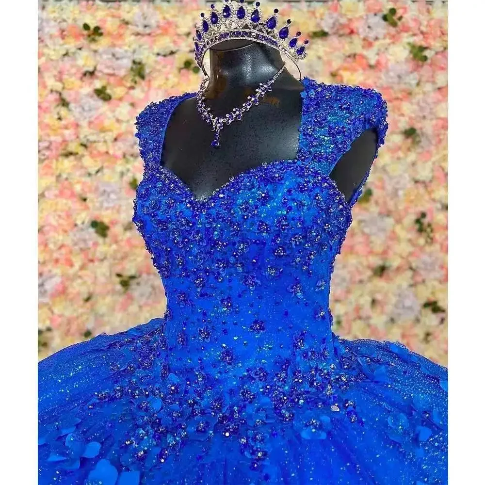 Vestidos De Quinceañera De princesa con cuentas, Vestido De fiesta De tul con apliques, Vestido dulce personalizado, 15 y 16 años