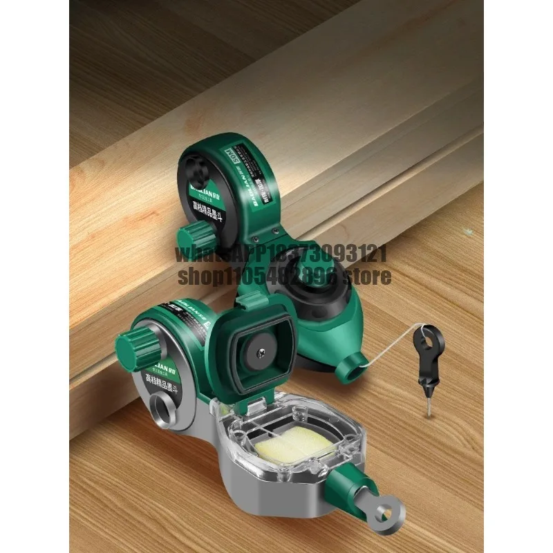 Special woodworking hand crank wooden bucket level for ink bucket construction site line placement