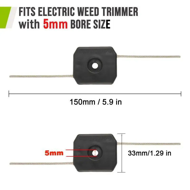 5-18Pcs Cordless Grass Trimmer Replacement Steel Wire Line Electric Trimmer Head Weed Eater Head Garden Lawn Accessories