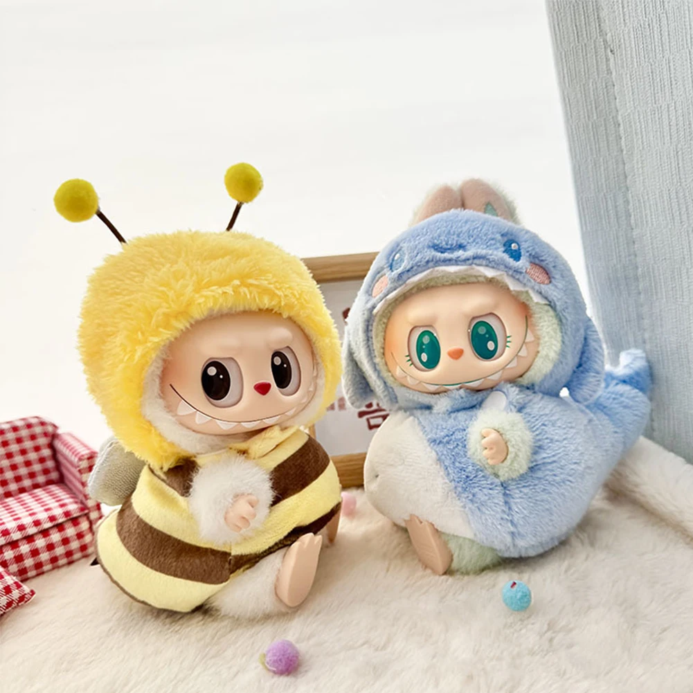 

Cute Plushies Outfit Decorative Cartoon Animal Toy Costume Kawaii Plush Dolls Garment Sitting Baby Bodysuit for Doll Cosplay