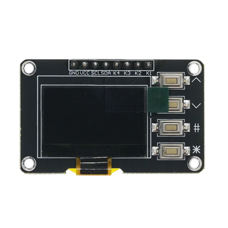 NEW product 0.96 inch OLED IIC White/YELLOW BLUE/BLUE 12864 OLED Display with 4x4 key I2C SSD1315 LCD Screen Board for Arduino