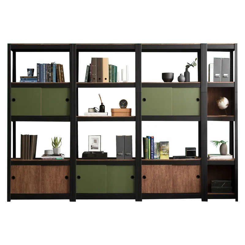 

Room shelf against the wall library Steel bookcase Floor to ceiling Household living room