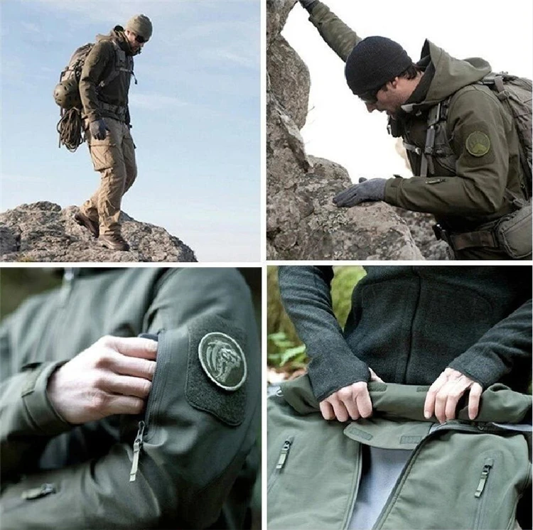 Imagem -05 - Jaqueta Impermeável Softshell para Homens e Mulheres Vestuário Tático Blusão Cabolsa de Esqui Caminhadas Chuva Camping Pesca ao ar Livre 2023