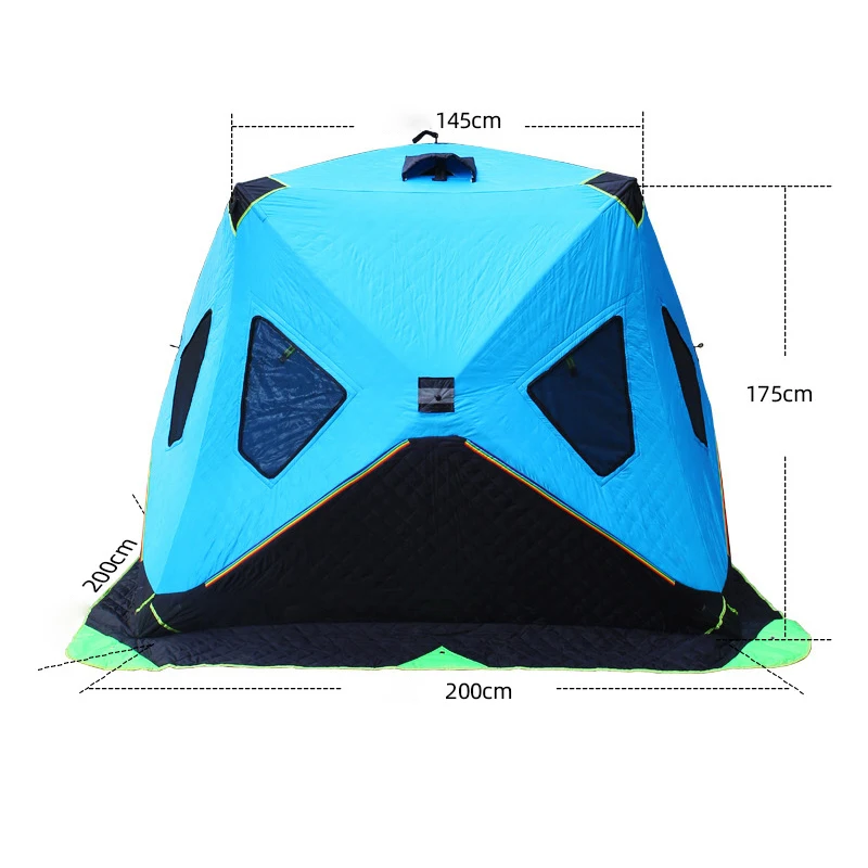 Cold Resistance Winter Fishing, Shelter Tent1-2 Persons Heat Insulation Winter Ice Cube Fishing Shelter Tent To Warm/