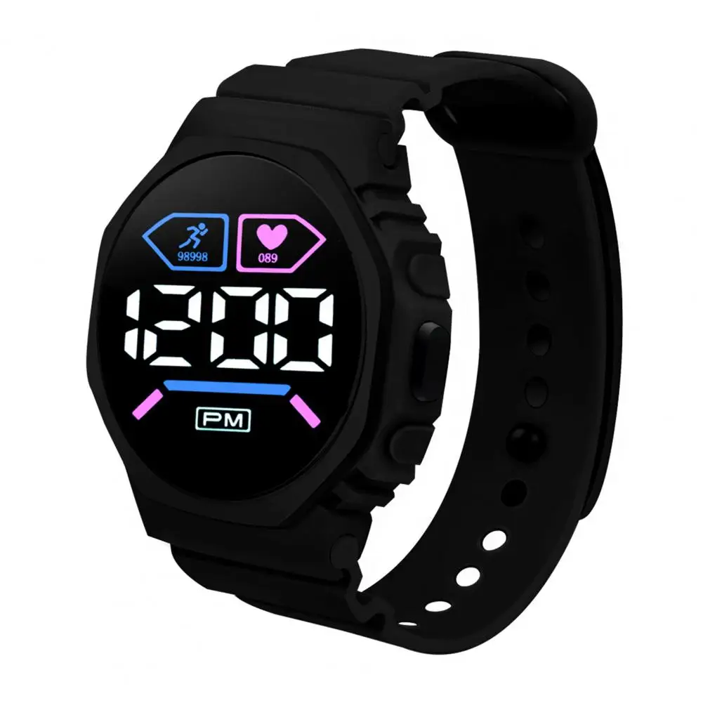 Creative Wrist Watch Large Digits Electronic Watch LED Display Men Women Unisex Digital Watch Decoration