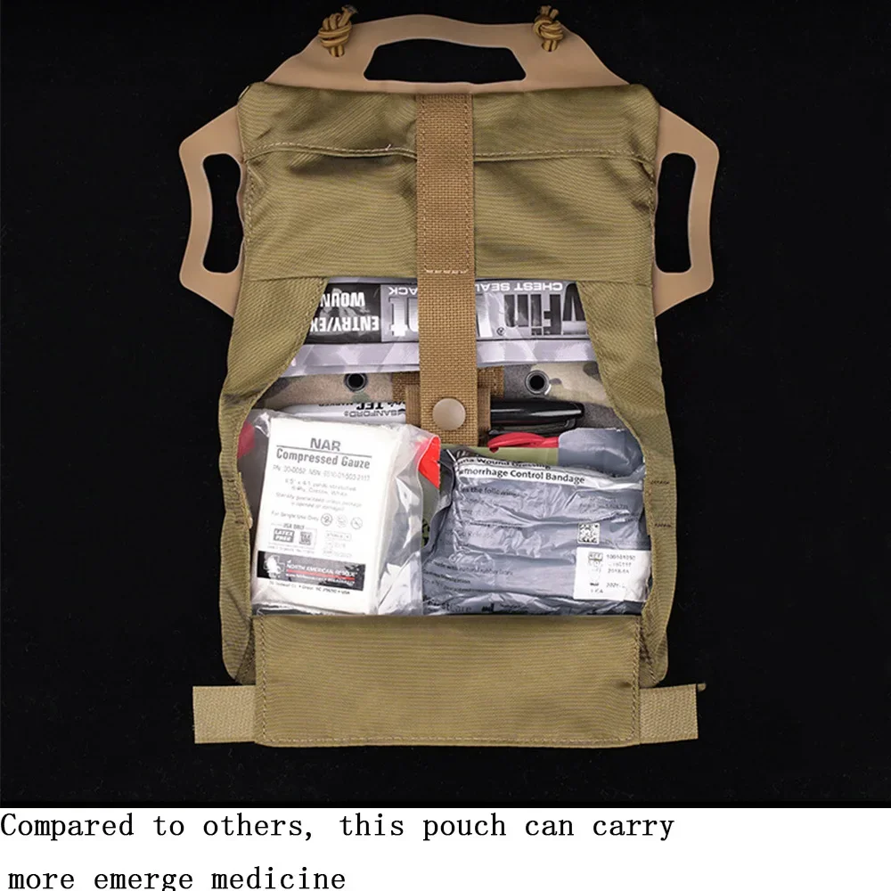 Imagem -04 - Ifak Medical Kit de Primeiros Socorros Vest Dangler Drop Pouch Bolsa de Emergência Implantação Rápida Edc Camping Caça