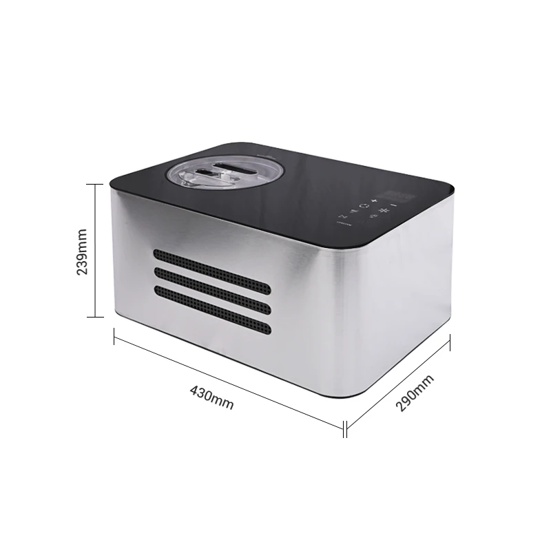 Hot Selling Large Capacity Automatic Home Professional Ice Cream Maker Machine With Compressor