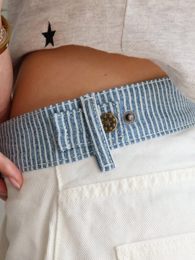 Women Casual Solid Color Wide Leg Pants Trendy Versatile High Waist Jeans New Lady Autumn Winter Commute High Street Clothes