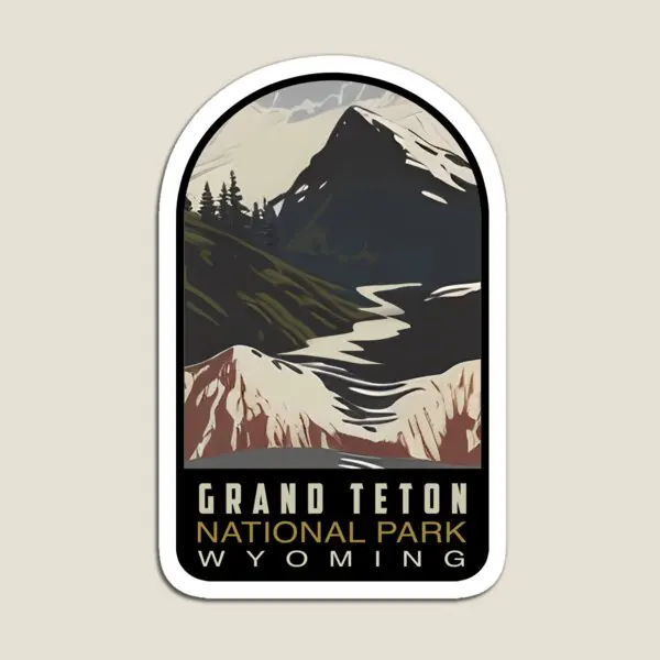 Wyoming Grand Teton National Park Tetons  Magnet Baby Children for Fridge Organizer Magnetic Cute Home Colorful Holder Decor Toy