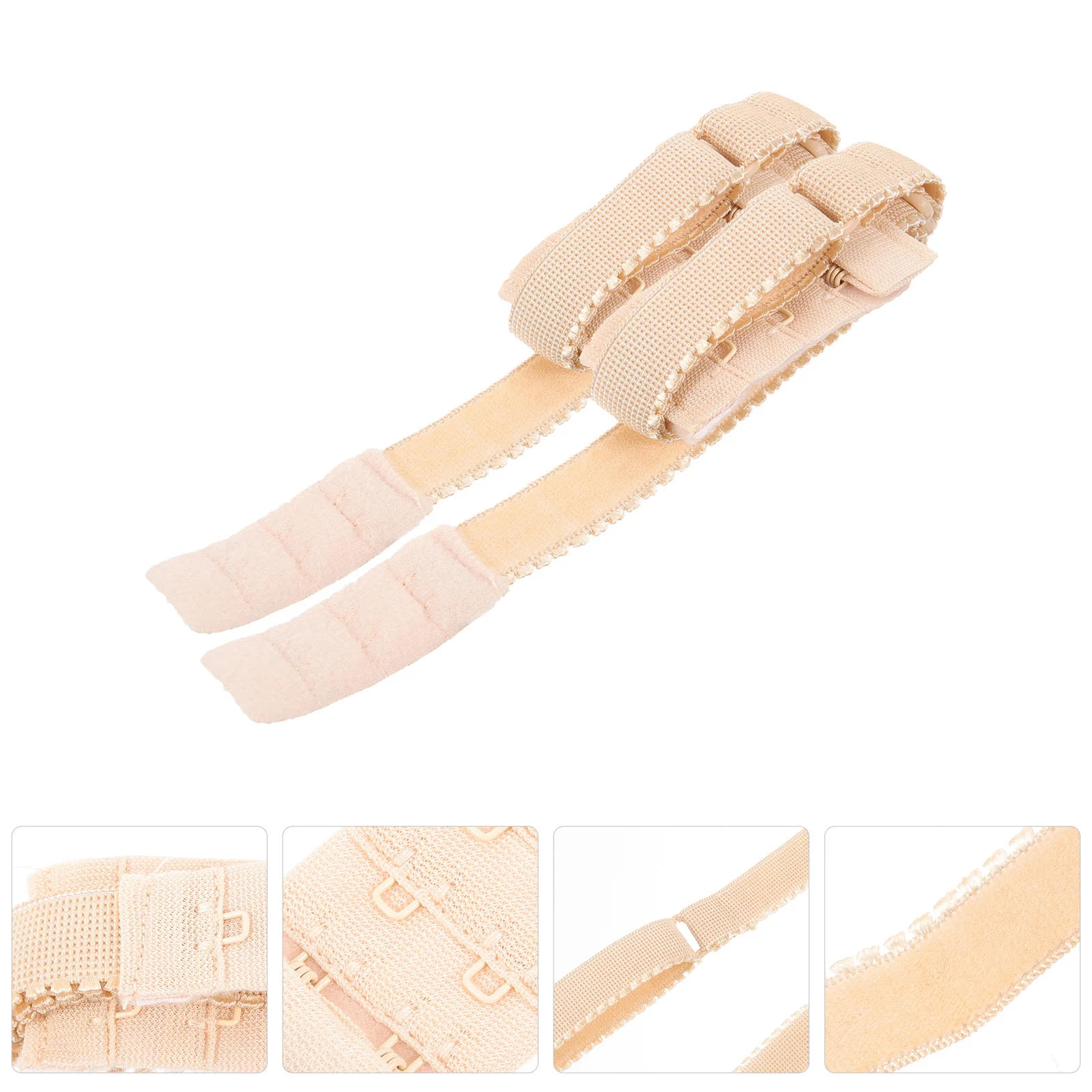 

2 Pcs Bra Strap Extender Straps Replacement Low Back Converter Metal Adjustable Miss Extensions Dress for Strapless