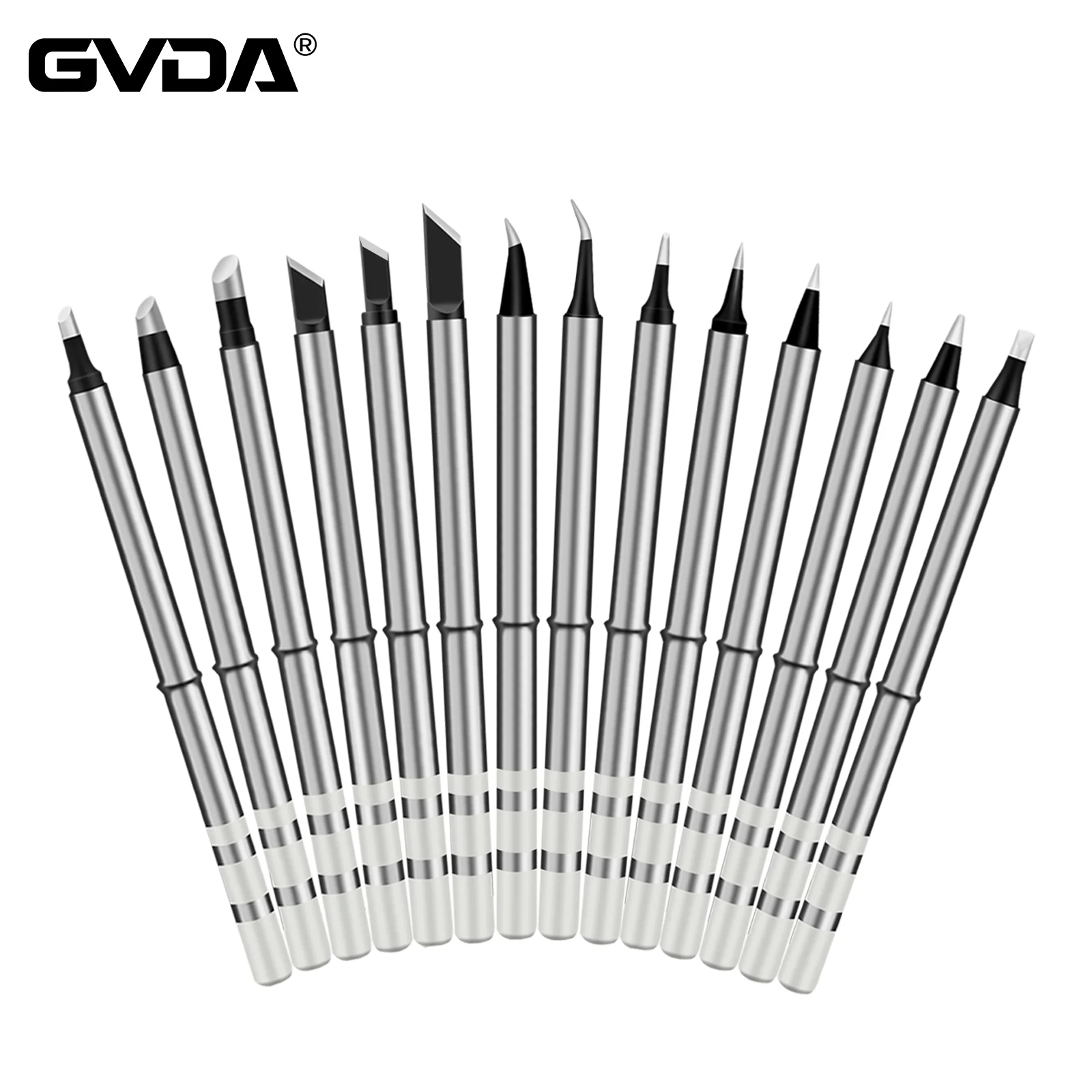 GVDA Electric Soldering Iron Tip B2 BC3 ILS K65 D24 BL K Compatible with GD300 DIY Replacement Solder Head Kit