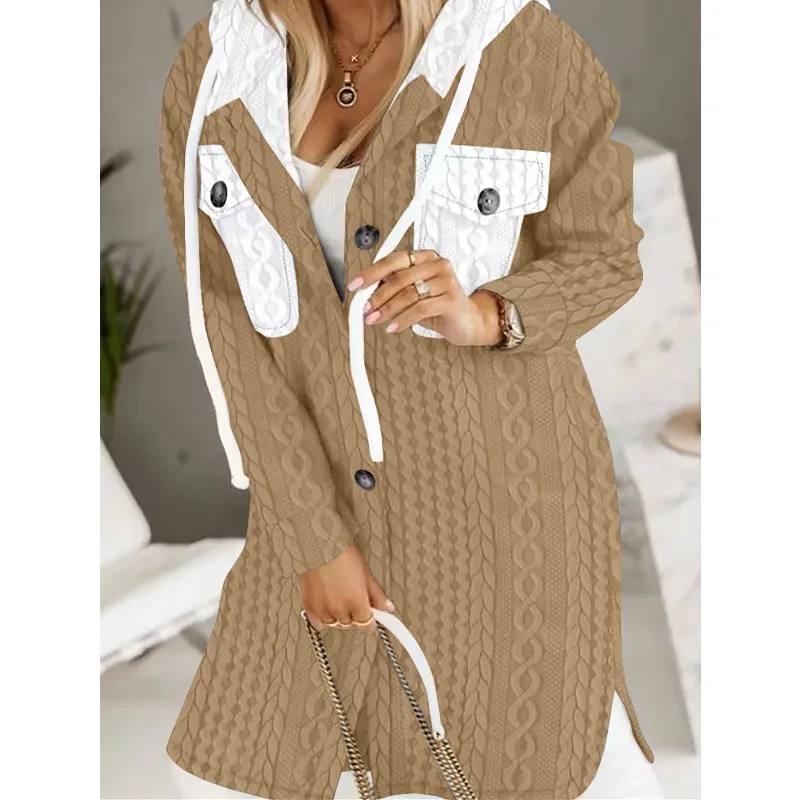 

2025 Autumn and Winter Fashion New Hooded Jacket Women's Fashion Foreign Coat