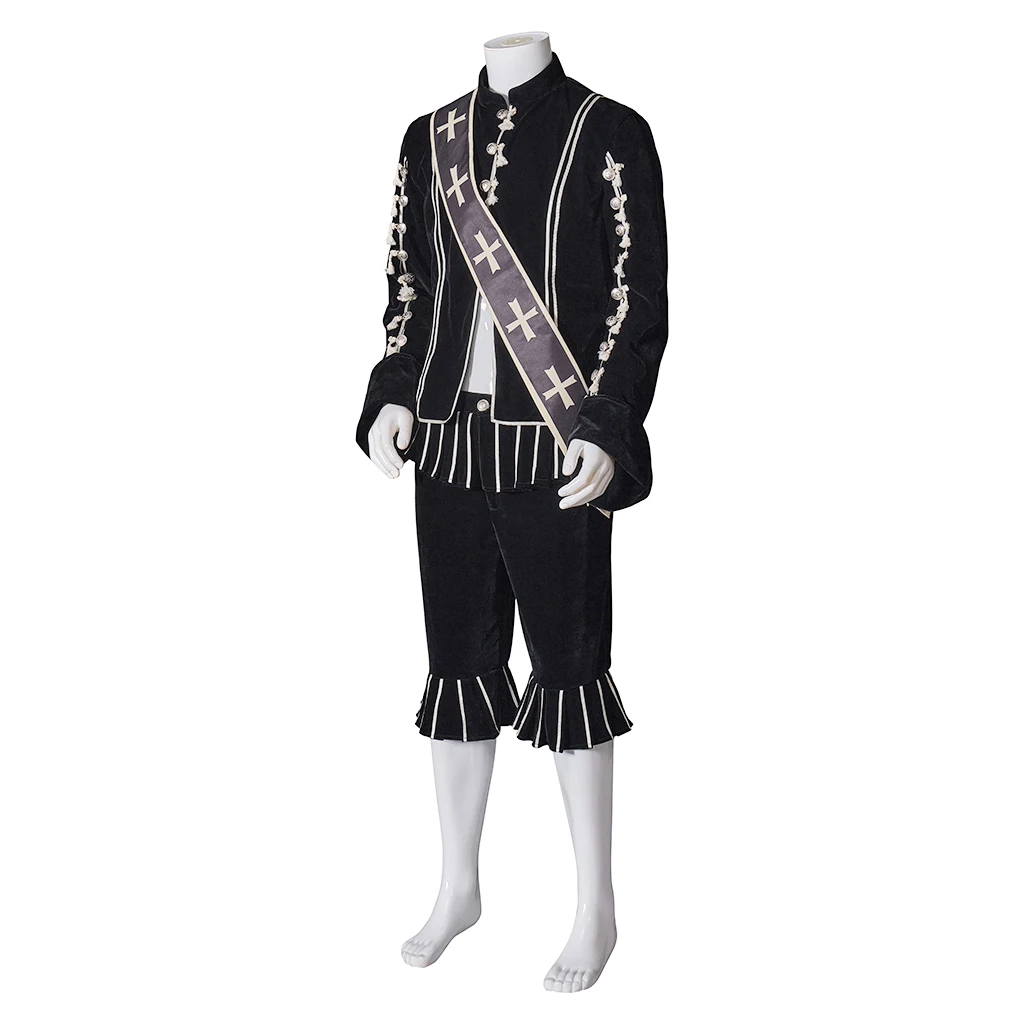 The Four Musketeers Cosplay Richard Chamberlain Costume Elizabeth Tudor Nobleman King Medieval Renaissance Men's Gown Outfits