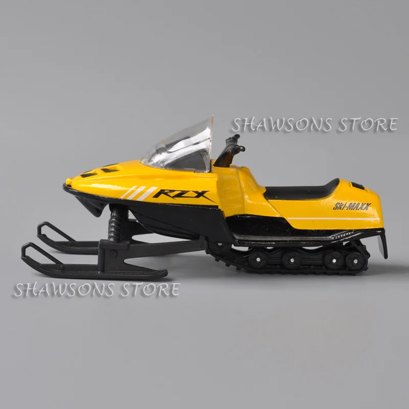 1:24 Diecast Model Toys Snowmobile Snow Bike Miniature Replica Collectible