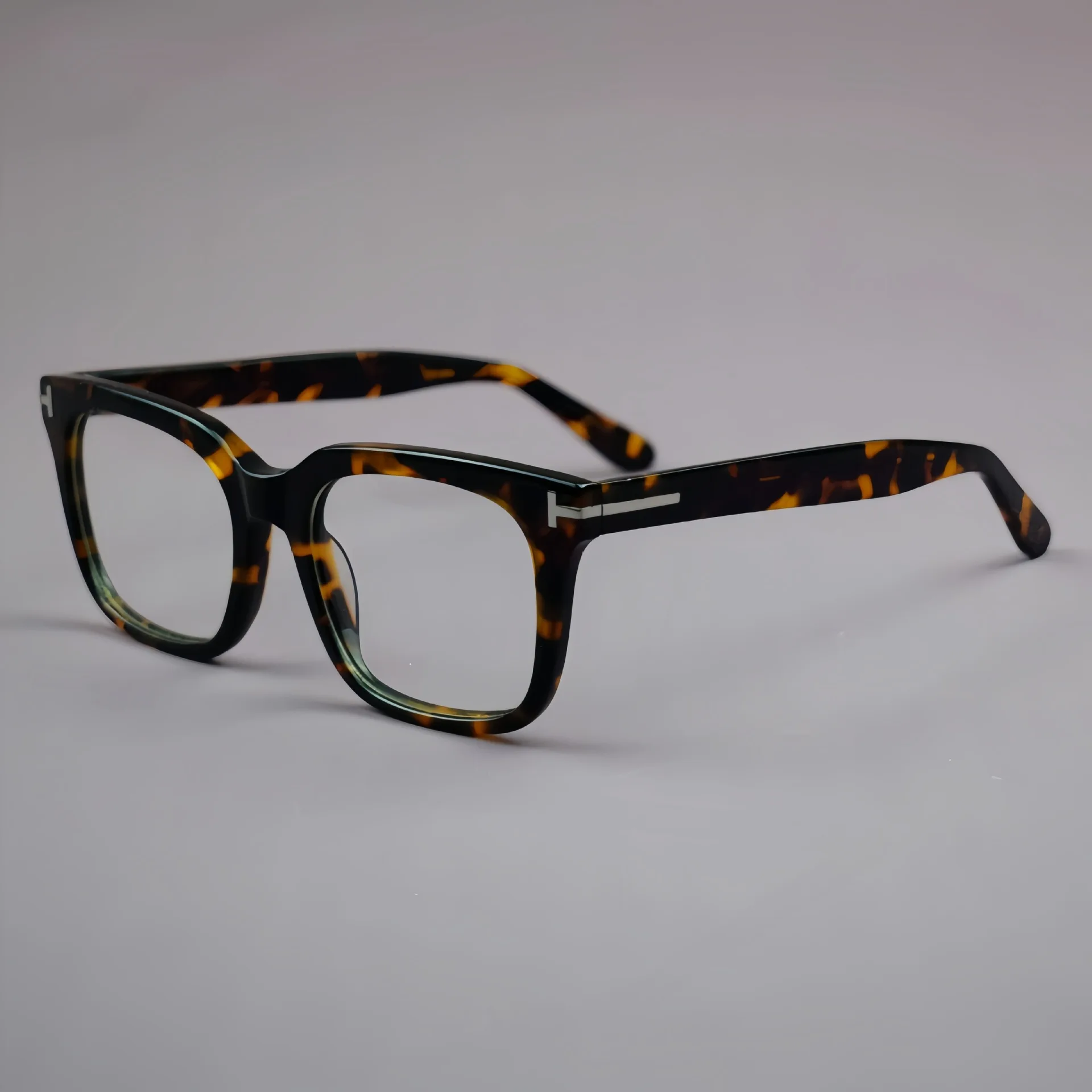 

Acetate Black Myopia Glasses Men Vintage Prescription Eyeglasses Frames Blue Light Reading Glasses Male -75 1.25 1.75 2.0 3.25