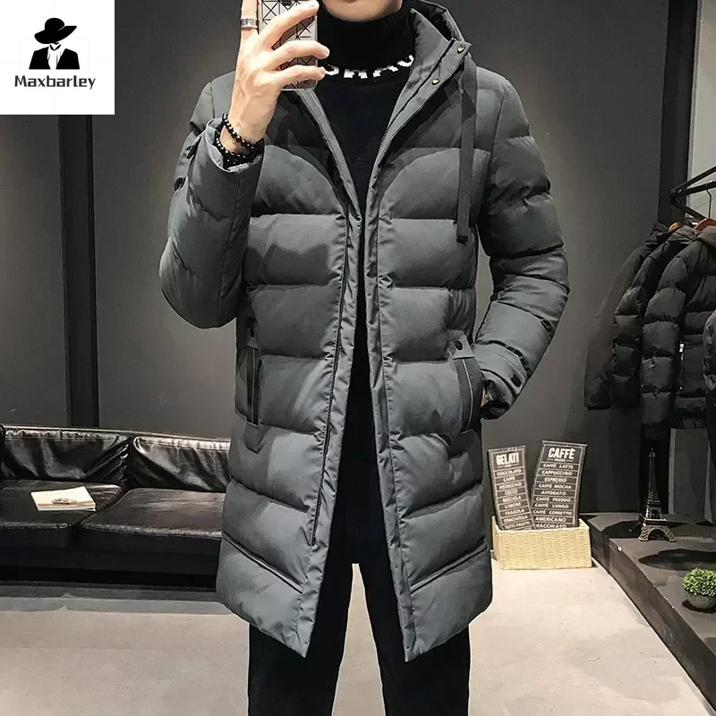 COMXZ أسفل السترات Chaquetas مقنعين عادية كبيرة الحجم الشتاء الثلوج تزلج الخبز سترة 2025 عالية الجودة الذكور الدافئة الشارع الشهير معاطف