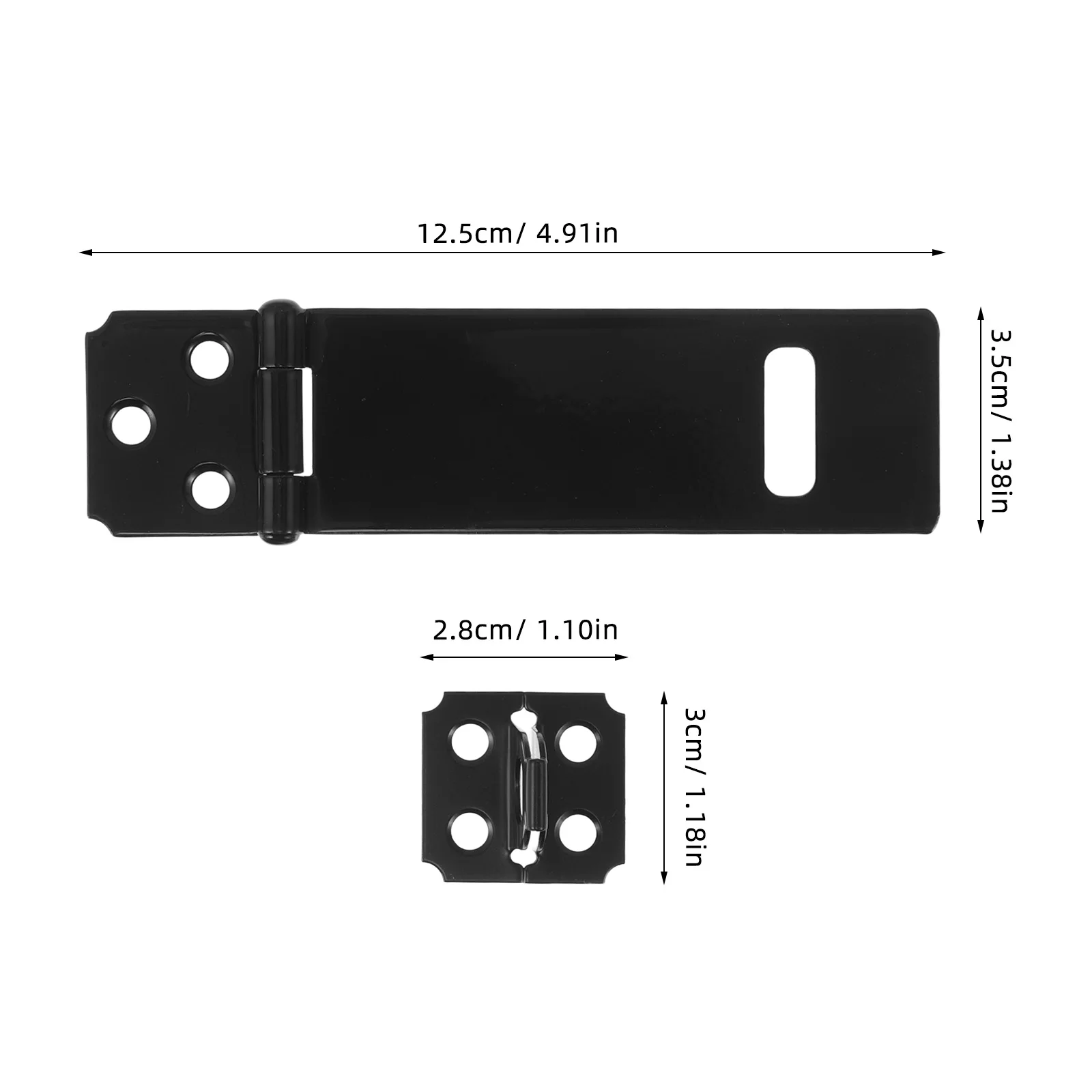 4 مجموعة الثقيلة قفل بمزلاج الباب لخزانة الحظيرة سقيفة بوابة سياج صندوق خشبي قفل غلق بمشبك الأجهزة انزلاق الصيد هوك مشبك معدني #5